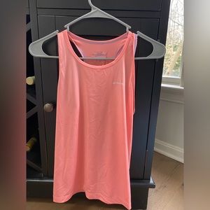 Salmon pink vineyard vines tank top. Raceback. Kids extra large.